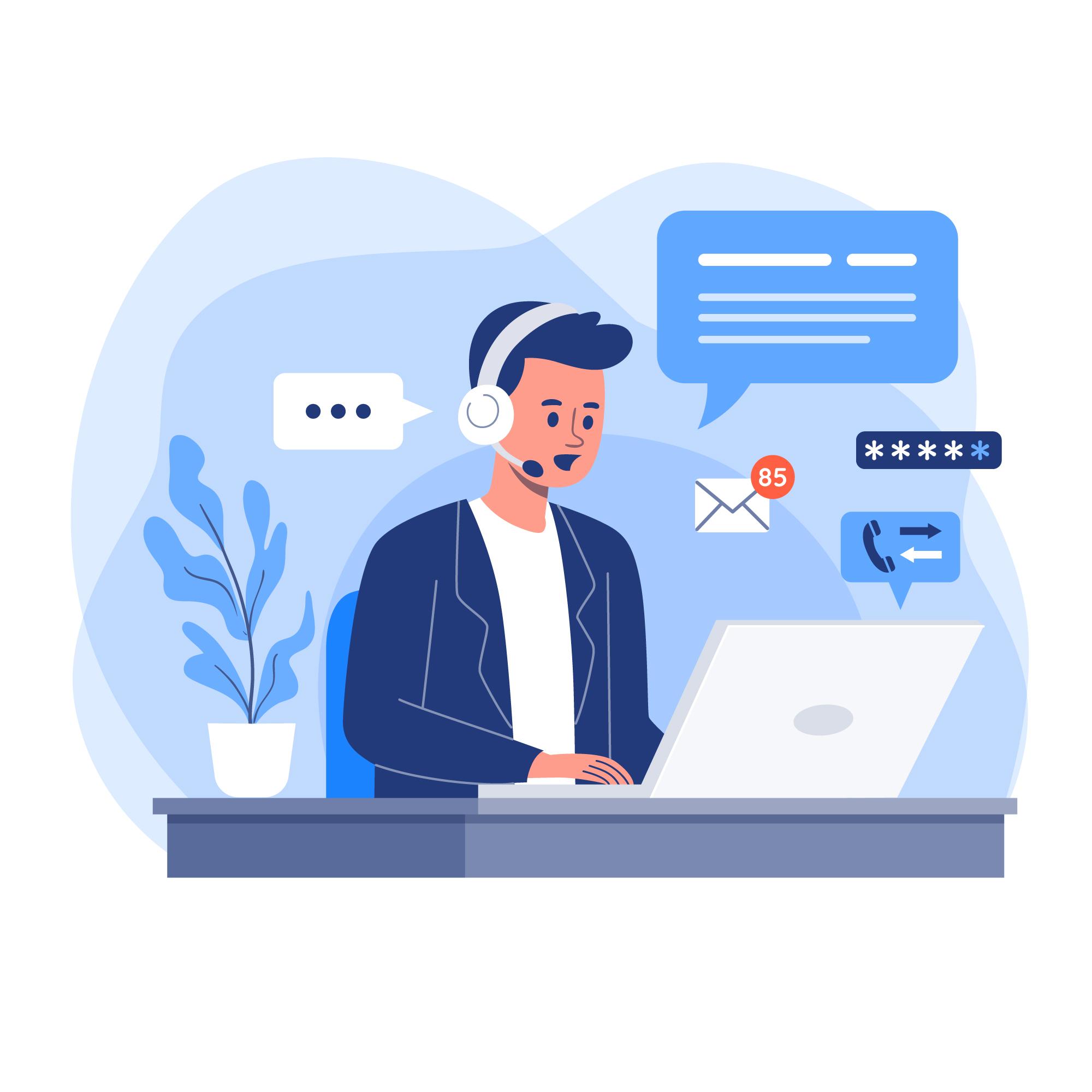 Contact form illustration